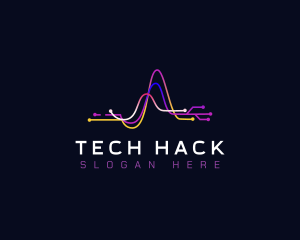 Tech Digital Waves logo design