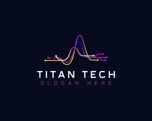 Tech Digital Waves logo design