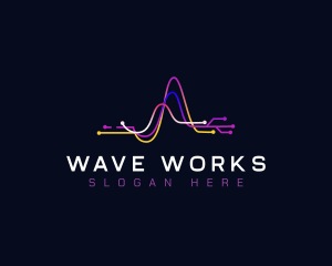 Tech Digital Waves logo design