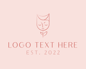 Herb - Rose Face Beauty Cosmetics logo design