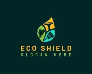 Eco Leaf Housekeeping logo design