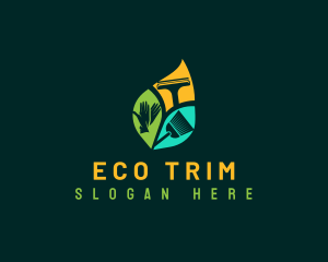 Eco Leaf Housekeeping logo design