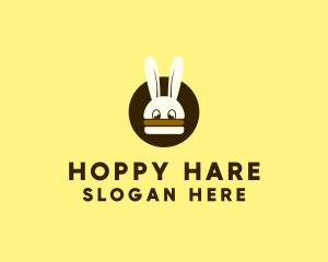 Rabbit Burger Bun logo design