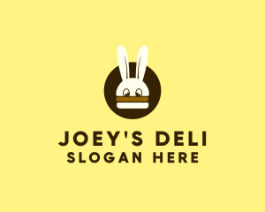 Rabbit Burger Bun logo design