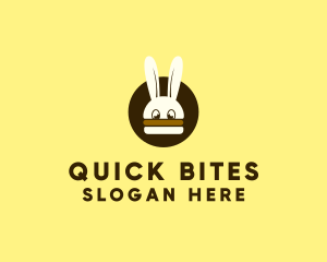 Fastfood - Rabbit Burger Bun logo design