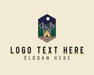 Summit - Mountain Forest Camp logo design