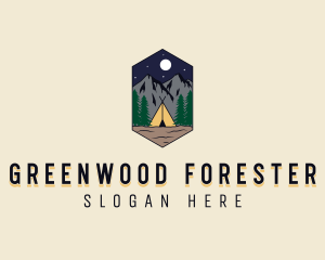 Mountain Forest Camp logo design