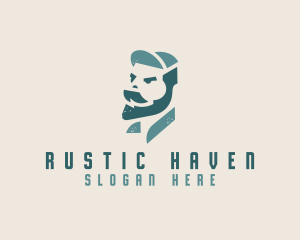 Hipster Worker Guy logo design