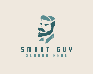 Hipster Worker Guy logo design