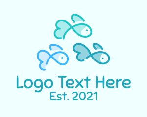 Pet Store - Fish Pet Aquarium logo design