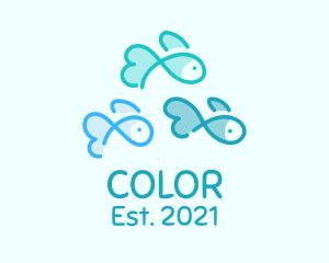 Fisherman - Fish Pet Aquarium logo design