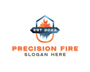 Fire Ice Air Conditioning logo design