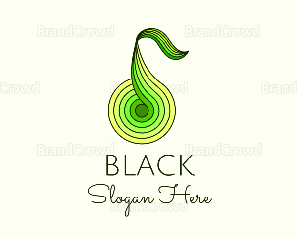 Geometric Pear Fruit Logo