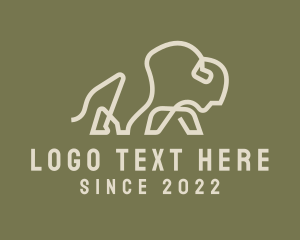Minimalist - Wild Bison Livestock logo design