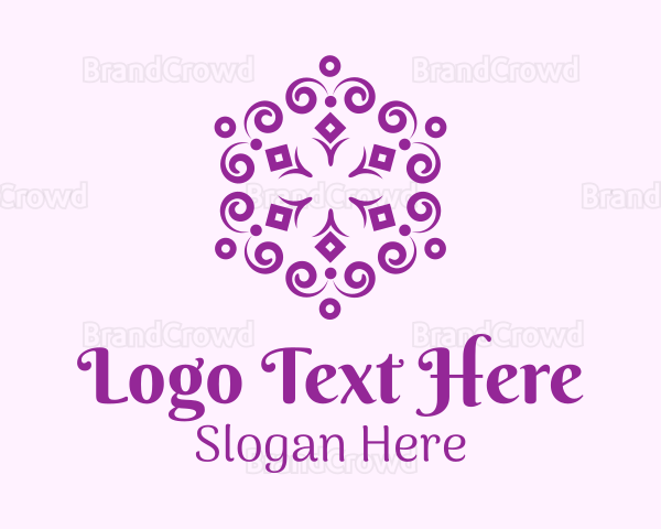 Purple Mandala Pattern Logo