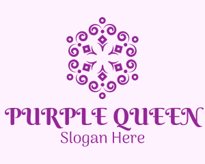 Purple Mandala Pattern  logo design