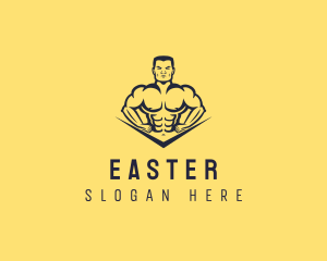 Crossfit - Strong Muscle Gym logo design