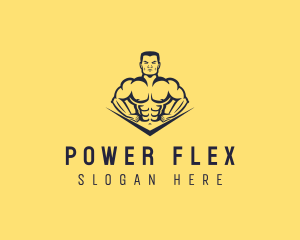 Muscle - Strong Muscle Gym logo design