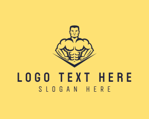 Hard - Strong Muscle Gym logo design