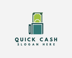 Cash Money Wallet logo design