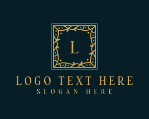 Wedding Planner - Gold Boutique Hotel logo design