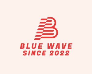 Modern Wave Letter B  logo design