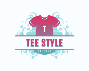 Clothes Laundry Tee logo design