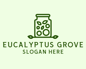 Healthy Greens Jar logo design