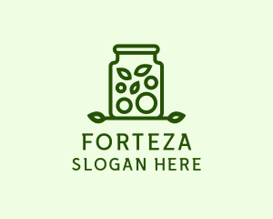 Healthy Greens Jar logo design