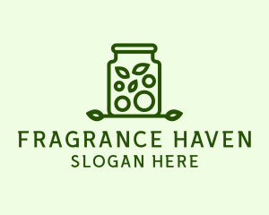 Healthy Greens Jar logo design