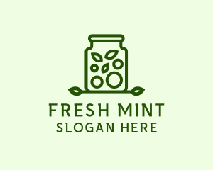 Mint - Healthy Greens Jar logo design