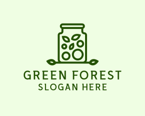 Healthy Greens Jar logo design