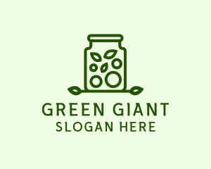 Healthy Greens Jar logo design