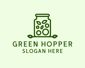 Healthy Greens Jar logo design