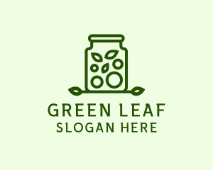 Herbs - Healthy Greens Jar logo design
