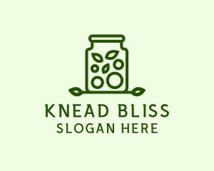 Healthy Greens Jar logo design