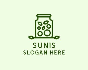 Healthy Greens Jar logo design