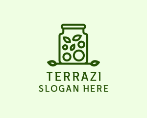 Healthy Greens Jar logo design