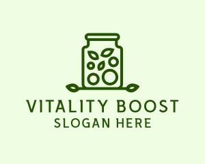 Healthy - Healthy Greens Jar logo design