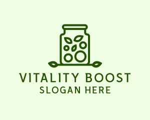 Healthy Greens Jar logo design