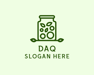 Healthy Greens Jar logo design