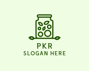 Healthy Greens Jar logo design