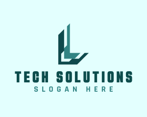 Marketing Firm - Professional Digital Technology Letter L logo design