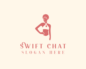 Woman Bikini Lingerie Logo