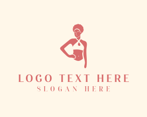 Woman Bikini Lingerie Logo