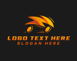 Engine - Lightning Motorsports Racing logo design