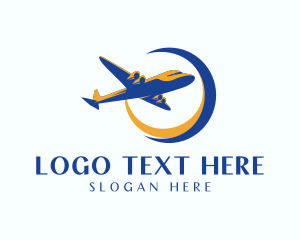 Airplane - Airplane Aviation Transportation logo design