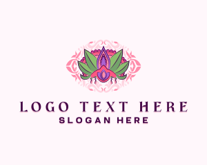 Sinulog - Filipino Floral Fiesta logo design