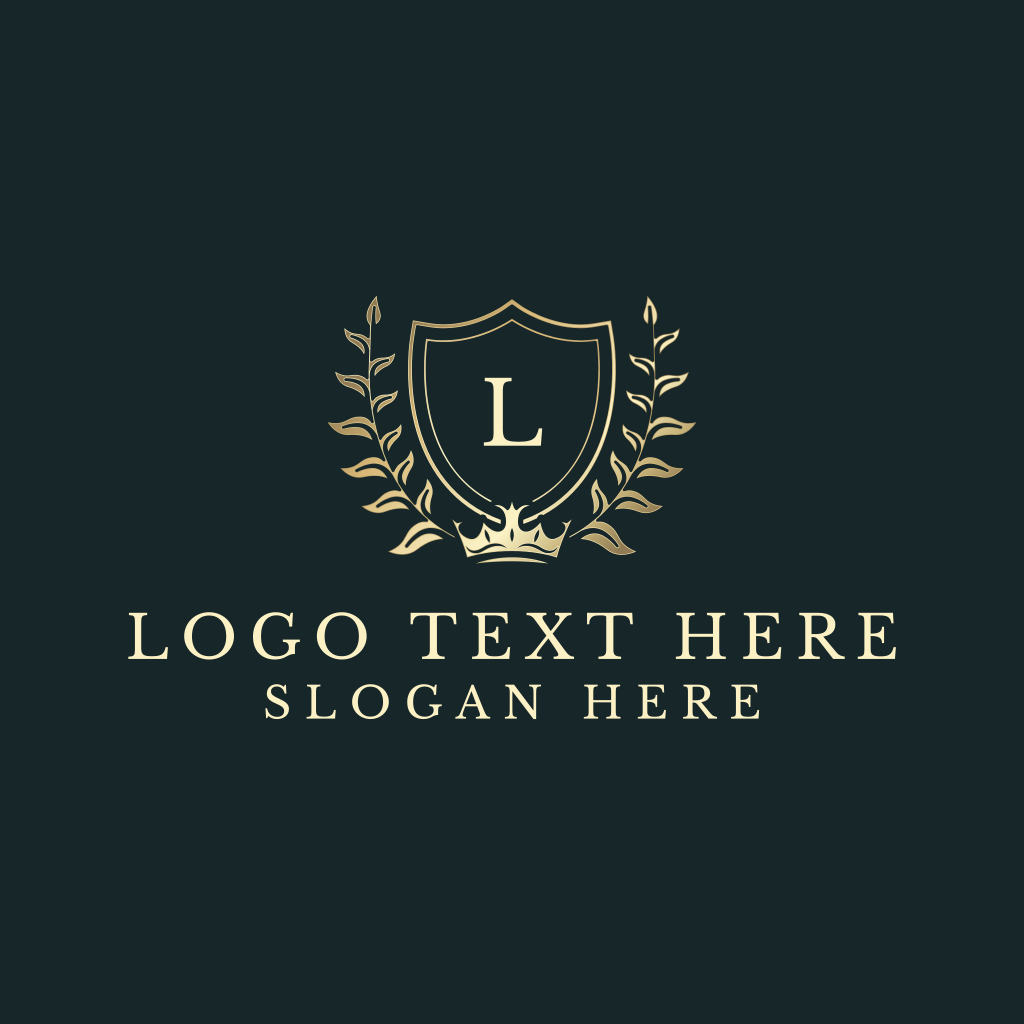 Crown Shield Wreath Logo | BrandCrowd Logo Maker