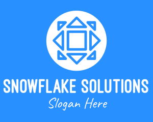 Winter - Winter Ice Snowflake logo design